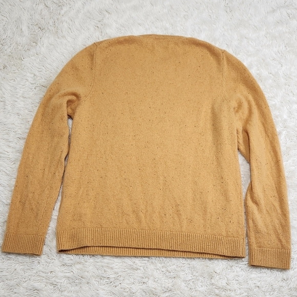 L.L. Bean Womens 100% Cashmere Long Sleeve Sweater Toffee Sz Medium Petite - Picture 4 of 9